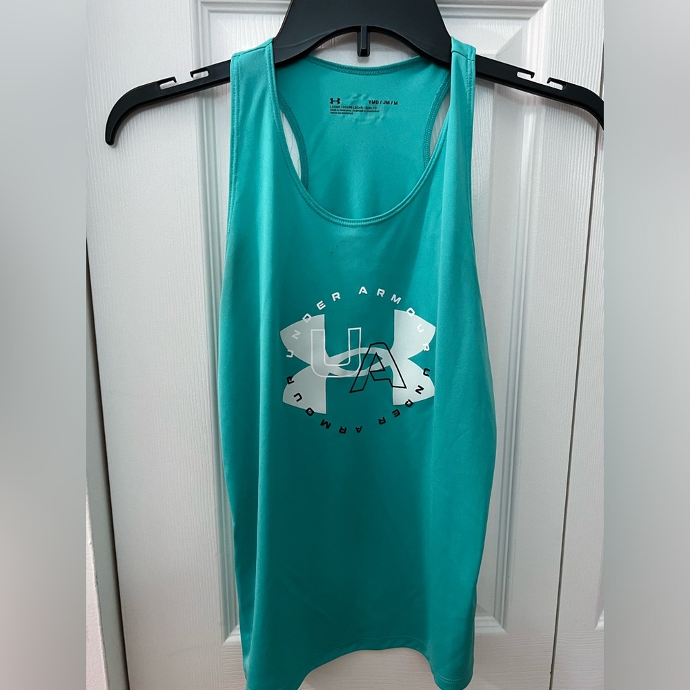 Under Armour Girls Teal Lightweight Tank YMD